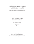 Turkey in the Straw - Cello Trio with Piano Accompaniment