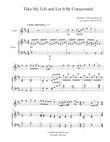 Take My Life and Let It Be Consecrated (Violin-Piano)