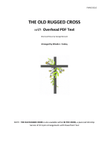 THE OLD RUGGED CROSS with Overhead PDF Text