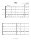Canon (Pachelbel) (Bb) (Euphonium Quintet - Bass Clef)