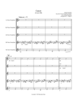 Canon (Pachelbel) (Bb) (Tenor Saxophone Quintet)