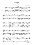 J S Bach Blute nur from St Matthew Passion, BWV 244. Flute and Clarinet Duet