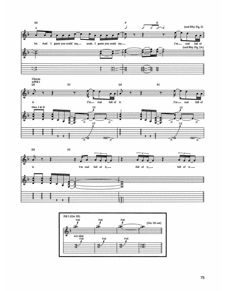 Testosterone Testosterone Guitar Tablature scores gallery preview page 3