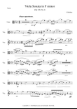 Brahms : Viola Sonata in F minor Op 120, No.1
