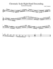 Scalar Chromatic Exercise No 2 Right Hand Descending