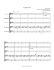 Canon in D (Pachelbel) (D) (Euphonium Quintet - Treble Clef)