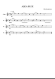 AQUA BLUE - EASY FLUTE SOLO by Ellen Macpherson