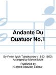 Andante Du Quatuor No. 1