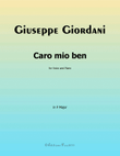 Caro mio ben,by Giordani,in F Major