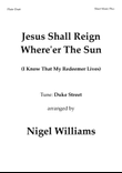 Jesus Shall Reign Where'er the Sun, for Flute Duet mini preview
