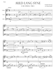Auld Lang Syne for String Trio