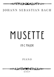 J.S. Bach - Musette in C major - Easy
