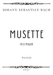 J.S. Bach - Musette in D Major - Easy