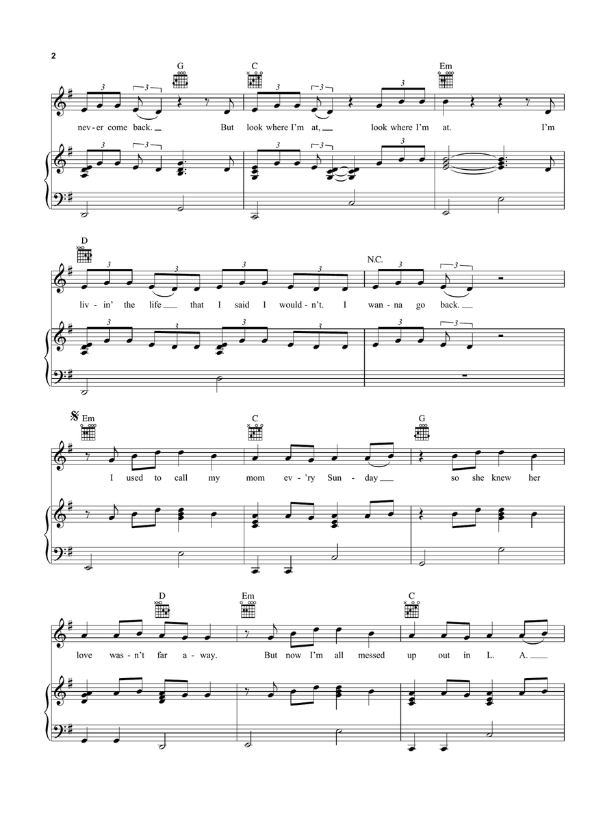 What Other People Say What Other People Say Piano, Vocal, Guitar scores gallery preview page 2
