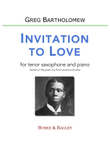 Invitation to Love (Tenor Sax)