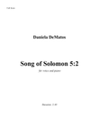 Song of Solomon 5:2