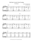 Oh, How Lovely Is the Evening (3-Part Round)