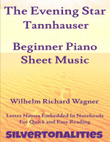 Evening Star Tannhauser Beginner Piano Sheet Music mini preview