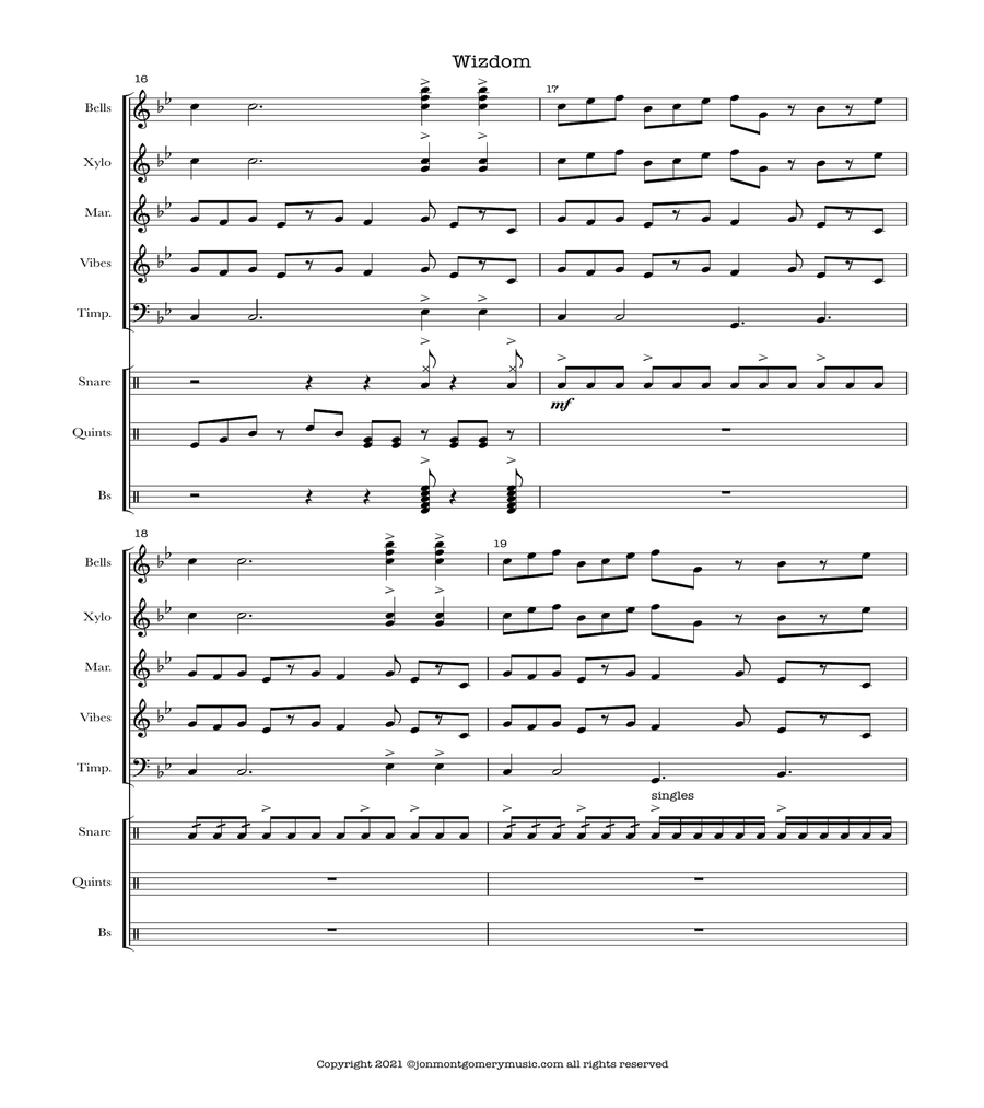 Wizdom Wizdom Marching Band scores gallery preview page 6