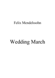 Wedding March - F. Mendelssohn - Easy piano
