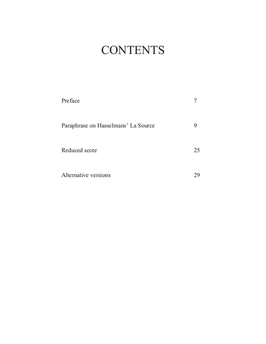 La Source (paraphrase for lever harp) Celtic Harp scores gallery preview page 4