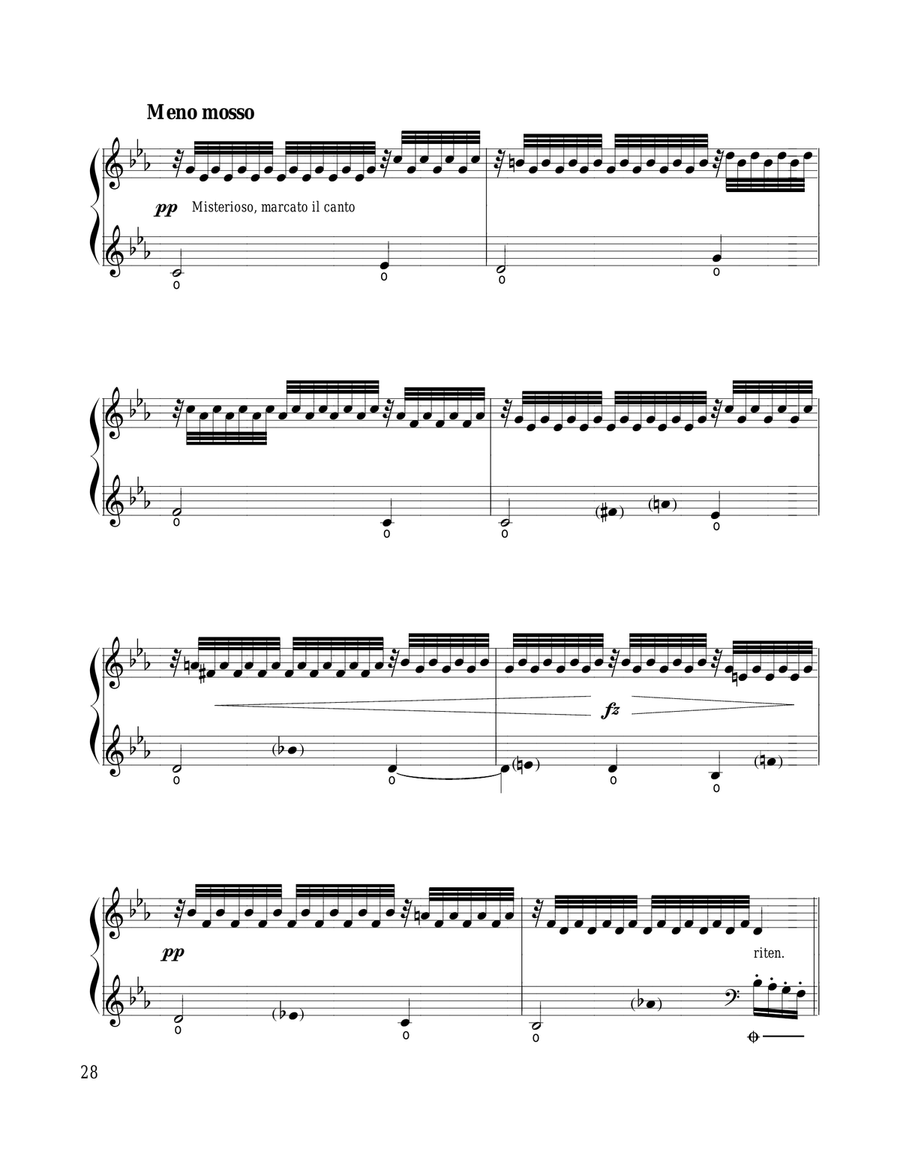 Old Song (Vieille Chanson) for lever harp Celtic Harp scores gallery preview page 5