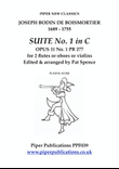 BOISMORTIER SUITE No. 1 in C MAJOR OPUS 11 NO. 1 PB277