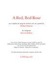 A Red, Red Rose...