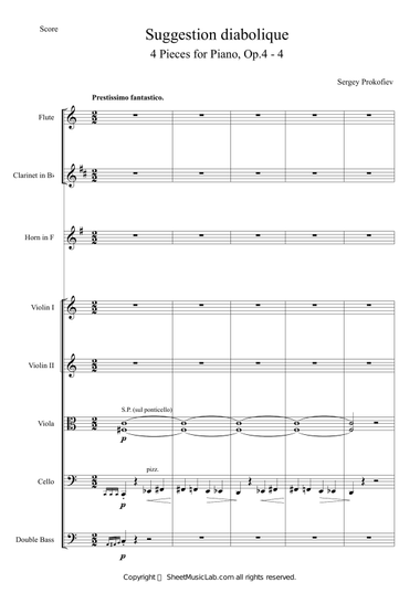 Suggestion Diabolique (4 Pieces for Piano, Op.4)
