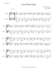 Arran Boat Song for 2 Violins