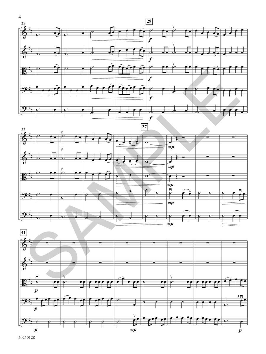 Meadows Under a Spring Sky String Orchestra - Sheet Music page 5