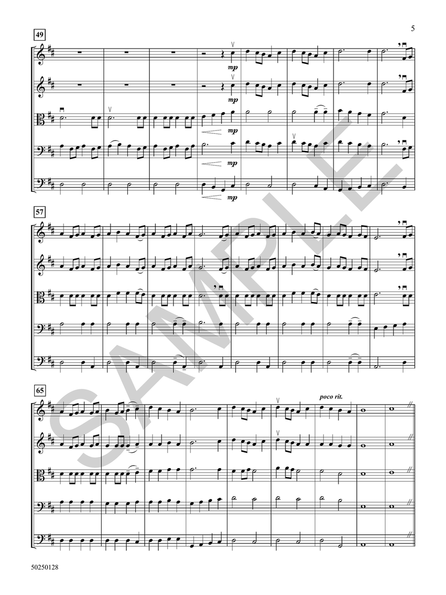 Meadows Under a Spring Sky String Orchestra - Sheet Music page 6