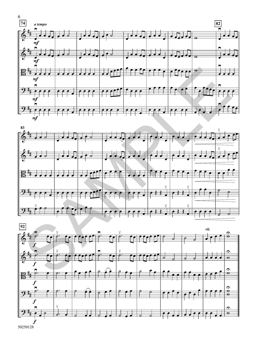 Meadows Under a Spring Sky String Orchestra - Sheet Music page 7
