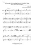 BOISMORTIER SUITE IN G MAJOR OPUS 11 No. 6 BP 282