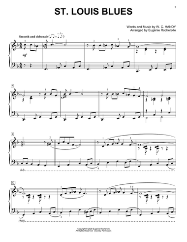 St. Louis Blues [Boogie-woogie version] (arr. Eugénie Rocherolle)
