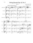 Haydn Quartet Op. 33, No. I, Mvt. I, arranged for saxophone quartet