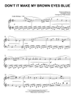 Don't It Make My Brown Eyes Blue [Classical version] (arr. Phillip Keveren)