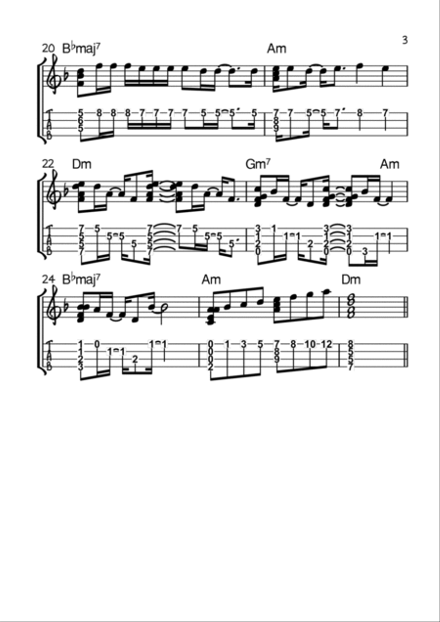 Careless Whisper Ukulele scores gallery preview page 3