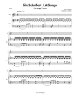 Six Schubert Art Songs - horn and piano