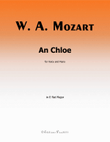 An Chloe, by Mozart, K.524, in E flat Major