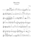 Manuelita (vals espanol) for violin and guitar