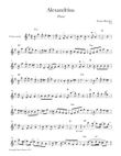 Alexandrina (paseo) for violin and guitar