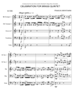 Celebration For Brass And Percussion