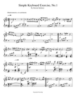Simple Keyboard Exercise, No.1