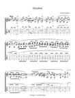 October, notation and tab.