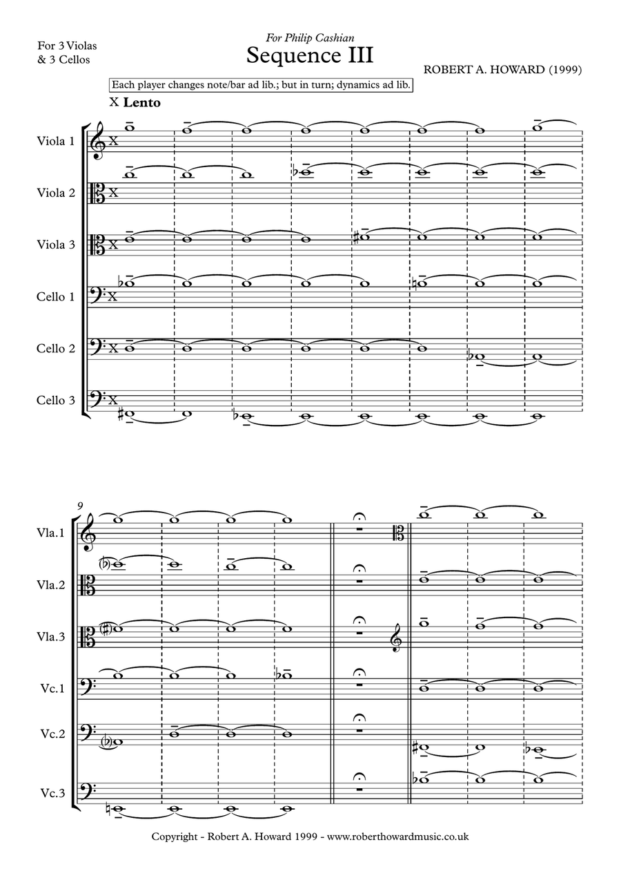 Sequence III (full playing score) Chamber Music scores gallery preview page 2