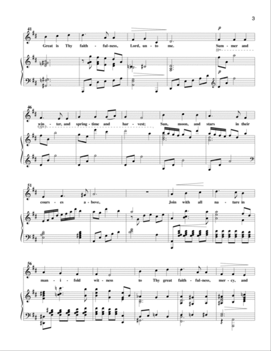 Great Is Thy Faithfulness Voice scores gallery preview page 4