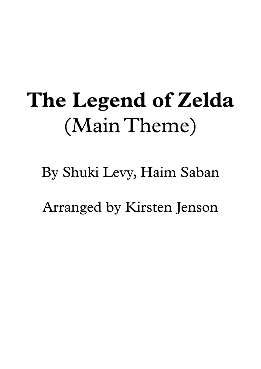 The Legend Of Zelda Opening Theme String Trio scores gallery preview page 1