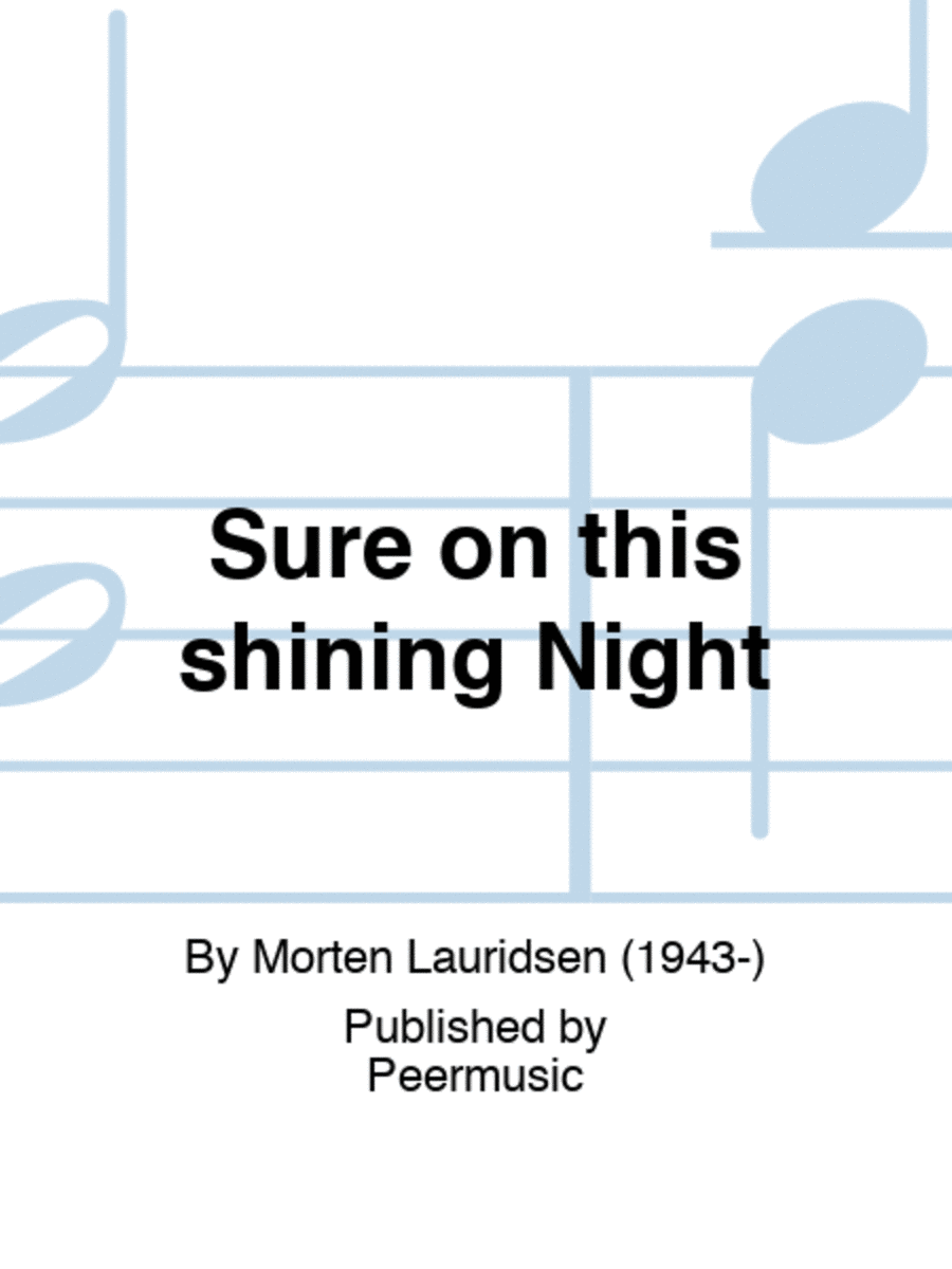 Sure on this shining Night Men's Choir scores gallery preview page 1
