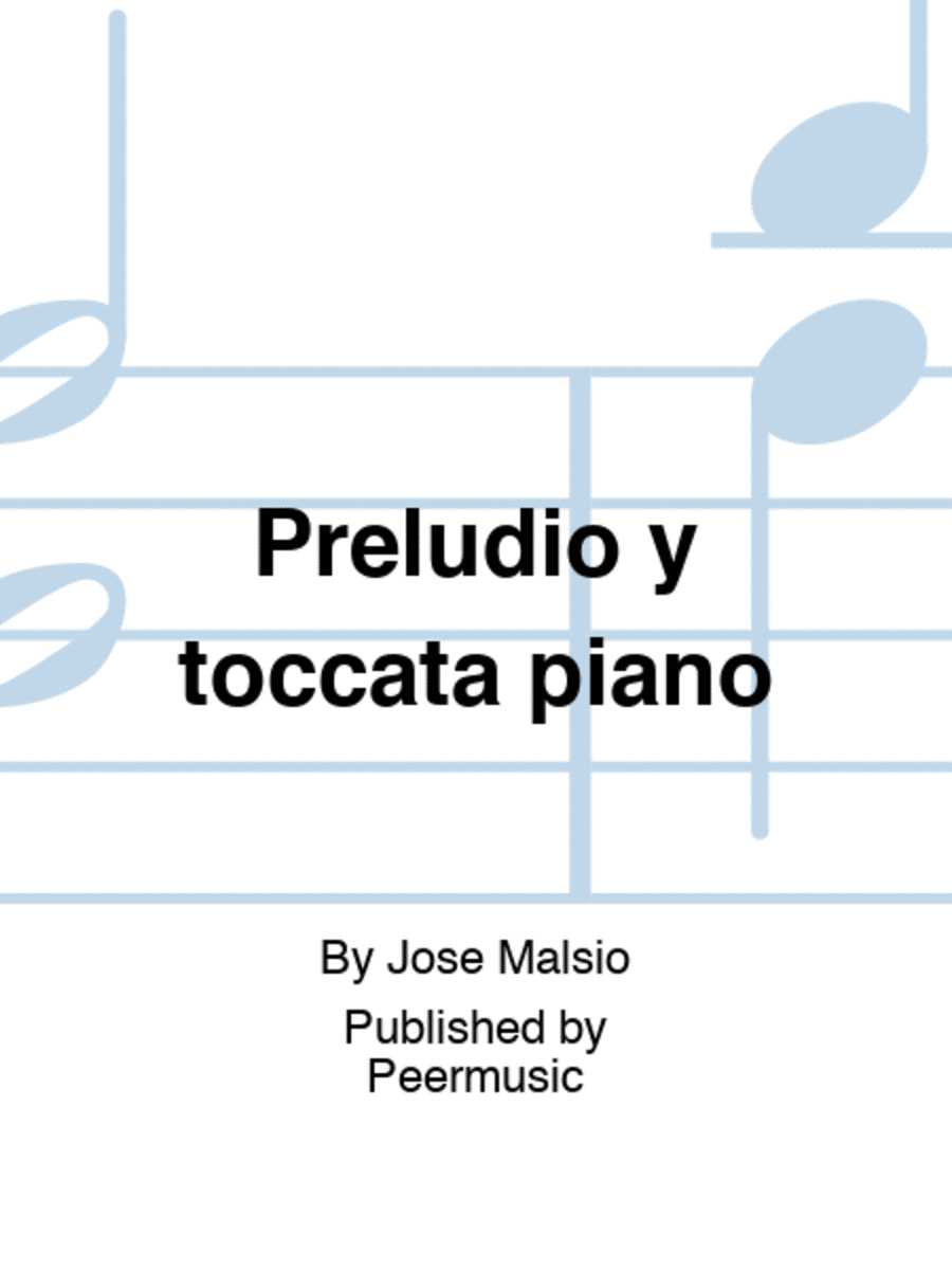 Preludio y toccata piano Piano Solo scores gallery preview page 1